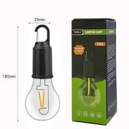 1-10pcs LED Camping Light USB Rechargeable Atmosphere Portable Camping Light Tungsten Wire Tent Outdoor Emergency Bulb Light