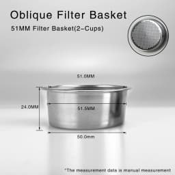 51MM Coffee Filter Basket Replacement Stainless Steel For Delonghi Bottomless Portafilter Espresso Good Accessories Barista Tool