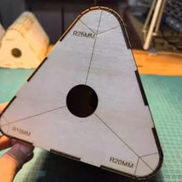 Multi-horn wallet and journal cover bending tool (R15/R20/R25) - Leather Craft Triangle Bending Templates