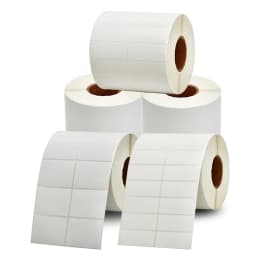 1pcs White PET Self Adhesive Copperplate Paper Label Waterproof Tear Resistant Thermal Transfer Barcode Stickers Use With Ribbon