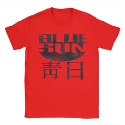 Men Blue Sun Logo Firefly Serenity T Shirts Cotton Tops Leisure Short Sleeve Round Collar Tees Gift Idea T-Shirt