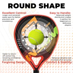 INSUM Padel Racket Series Carbon Fiber Surface EVA Memory Design with Comfortable Grip All-Weather Resistant Paddle Racquet