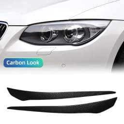 ABS Gloss Black Headlight Eyebrows Eyelid For BMW 3 Series E92 E93 3 Series 2007 2008 2009 2010 2011 2012 2013 2014