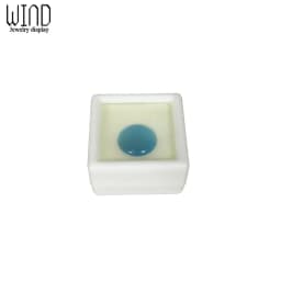 Bare Stone Box Diamond Display Package Box White Black Gem Case With Foam Pad Beads Pendant Square Plastic Box Showcase