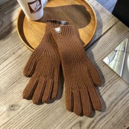 27CM Women Solid Simple Long Knitted Gloves Keep Warm Fingertip Touch Screen Long Style Windproof Outdoor Cycling