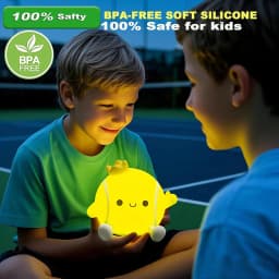 Tennis Night Light,LED Squishy Novelty Lamp,2 Levels Dimmable Nursery Bedroom Nightlight for Kids, Rechargeable Touch Lamps