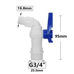 IBC Tank Tap Adapter Valve S60X6 Coarse Thread Garden Quick Connect Faucet 1/2 3/4" Male Tank Tap Accessory Fitting