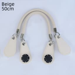 New 1 Pair Obag PU Woven Braided Leather Rope Handles Straps Round Handlefor O Bag Accessoires