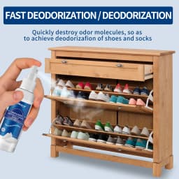 Shoe & Sock Antibacterial Deodorant Spray 60ml Eliminate Foot Odor Anti-Fungal Fresh Smell Keep Feet Dry Shoe Cabinet Deodorizer
