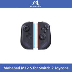 Mobapad Black, White, Grey Gamepa The Best 3rd Party Switch 2 Joycons: Mobapad M12 S Add Bag Charging Grip Game Controller,