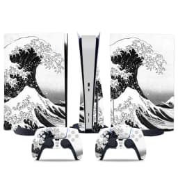 Sticker for PS5 Disk Console and 2 Controller Vinyl Decal Decorative Wrap Cover for Game Skin