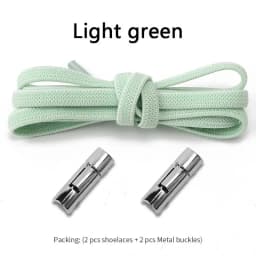 New Elastic Laces Sneakers Round Press Lock Shoelaces Without ties Kids Adult No Tie Shoelace Rubber Bands Shoes Accessories