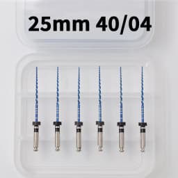 Glin Nickel Titanium Root Canal Dental Endo Files Blue Dental Rotary Files Use for Root Canal Cleaning Heat Activation 21/25mm