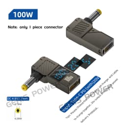 100W Type C Fast Charging Adapter Connector Dc Plug USB C to Universal Laptop Charger Converter for Lenovo Hp Dell Asus Acer