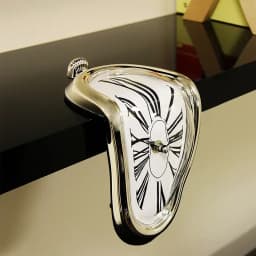 2023 New Novel Surreal Melting Distorted Wall Clocks Surrealist Salvador Dali Style Wall Decororation Home Garden Clock
