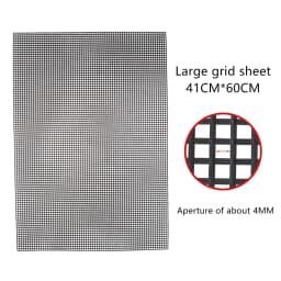 Handcraft Latch Hook Bags Made Plastic Grid Hook Crafts Accessory Plastic Mesh Cloth For Bag Rug Thread Hook Craft Supplies