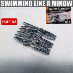 12/16/20pcs Paddle T Tail Soft Bait Swing Wobbler Vibration Swimbait Soft Fishing Lure Swim As Minnow for Bass Pesca