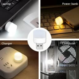 Mini USB Night Light Warm White Eye Protection Book Reading Light Computer Mobile Power Charging USB Plug LED Night Lamp