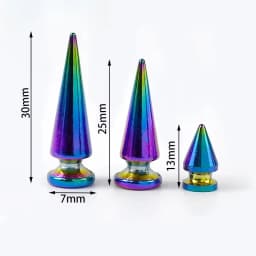 5/10/20Pcs Meetee Metal Punk Rivets Screwback Cone Studs Spikes for Leather Crafts Garment Rivet Bag Decor Nails DIY Accessories