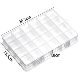 Various Shapes Transparent Plastic Storage Box Organizer Jewelry Container for Beads Art DIY Crafts Sewing Jewelry Supplies