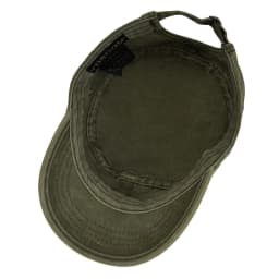 VOBOOM Washed Cotton Military Cadet Army Caps for Men Unique Design Adjustable Vintage Flat Top Hats with Air Hole