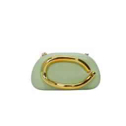 Women PU Leather Trendy Clutch Purses Solid Color Metal Decoration Evening Bag Hand-held Shoulder Clutch Bag for Wedding Party