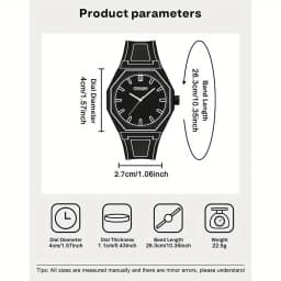 Preppy Style Quartz Wrist Watch - Round Dial, Electronic Drive, Silicone Strap, Unisex, Holiday Gifts(Gift box does not include)