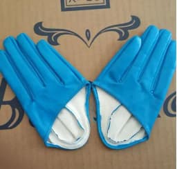 Men Women's Short Design PU Leather Half Palm Motorcycle Gloves Male Female Performance Dancing Gloves R982