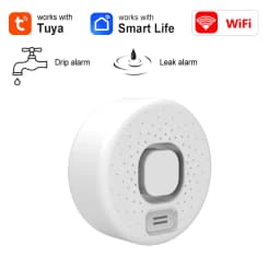 Tuya WiFi Water Leak Detector 100dB Smart Sound Alarm APP Real-time Monitoring Home Kitchen/Basement/Laundry Room Protection