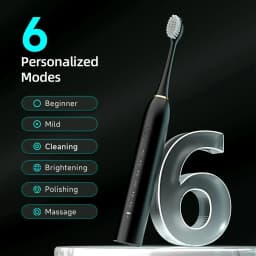 6 Clean Modes Washable Teeth Whitening and Cleaning Brush X-3 Sonic Electric Toothbrush USB Rechargeable Tooth Brush For Adult