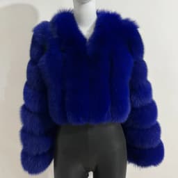 2023 New Short Style Real Fox Fur Coat Winter Woman Natural Warm Fashion Luxury