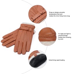 High Quality Warm 100% Sheepskin Gloves For Men Winter Touch Screen Ultralight Windproof Mittens For Driving Riding
