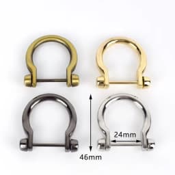 5Pcs Detachable Screw D Buckle U Ring Metal Bag Chain Adjuster Hanger Hooks Clasp Handle Connector DIY Bags Hardware Accessories