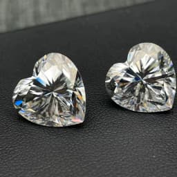3EX Cut DJMAX 3-20mm Rare Heart Cut Moissanite Loose Stones Real D Color VVS1 Heart Shape Certified Moissanite Diamonds