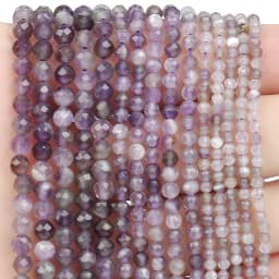 Natural Pink Opal Stone Beads Faceted 2mm 3mm 4mm Round Loose Beads Diy Bracelet Necklace Jewelry Making Accessories