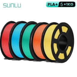 SUNLU 5KG PLA Plus/Clear/AntiString Filament 1.75mm 1kg Spool (2.2lbs) Neatly Wound Filament Fit Most FDM Printer
