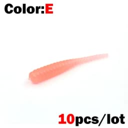 OUTKIT New Soft Lure 10pcs Silicone Bait 35mm 0.3g Straight Tail Pin Swimbait Wobblers Worm bass Carp Rockfishing Fishing Tackle