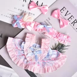 20cm Cotton Doll Clothes, Cute Pattern Maid Dress, Suitable For 18-20cm Plush Toys, Diy Dress-Up Props