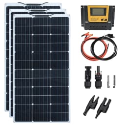 XINPUGUANG 100w 200w 12v Portable Flexible Solar Panel 18V 100W - 1000W Plate Cells Monocrystalline Silicon Panel Solar Kit