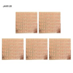 5 Sheets Letter Sticker Alphabet Sticker Self Adhesive Copper Letter Stickers