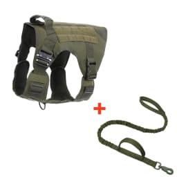Tactical Dog Harness, Adjustable No-Pull Handle Service Vest Heavy Duty Pet Large Breed, Dog Vest for Training Hunting Walking