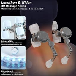 6D Neck And Shoulder Massager, USB Rechargeable Portable Neck And Shoulder Massager, Ergonomic Design for Back, Legs, Shoulder