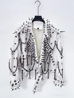 vintage Leather  y2k  Jacket Skull Jacket Punk Jacket  gothic Leather gothic clothes y2k fashion y2k clothes  harajuku Jacket