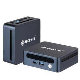 SOYO Mini PC Y5 Power Intel Core I7 8th Gen CPU 16GB DDR4 512GB SSD Windows 11 Pro Mini Desktop Computer WiFi5 BT4.2 Dual 4K Display Gigabit RJ45 LAN USB3.0 Mini for Home Office