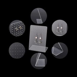 1PC Acrylic 72 Holes Earrings Show Plastic Display For Selling Clear Stand Showcase Earrings Personal Ear Studs Storage Rack