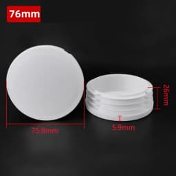 5~100Pcs 13mm~114mm White Round Plastic Blanking End Caps Chair Legs Tube Pipe Inserts Plug Bung Dust Cover Furniture Parts