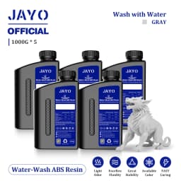 JAYO Water Washable 3D Resin 5pcs/set 3D Printer Resin 405nm UV Standard Rapid Photopolymer Resin for LCD/DLP/SLA 3D Printer