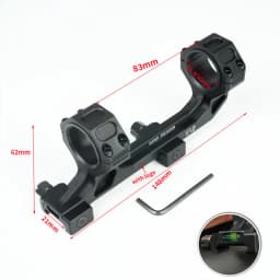 Tactical GEISSL Sight Base Optical Mount 25.4mm/30mm Optical Bracket With Bubble Level To Maintain Stability Used For 20mm Rail