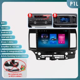 4G Carplay Android Auto Multimedia for Mitsubishi Lancer 2007-2017 Autoradio car intelligent systems 2din Screen 7862 Head Unit