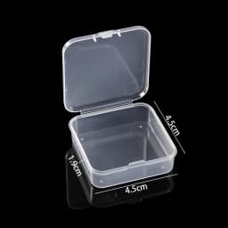 Transparent Plastic Storage Jewelry Box Compartment Adjustable Container For Beads Earring Box For Jewelry Rectangle Case